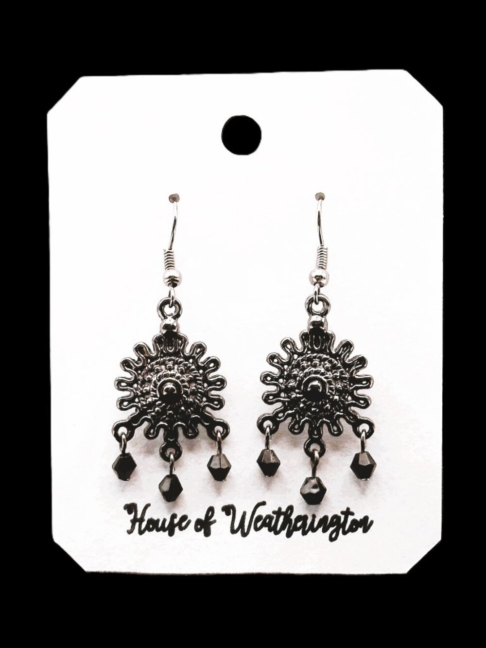 Handcrafted Vintage Inspired Beaded Chandelier Earrings